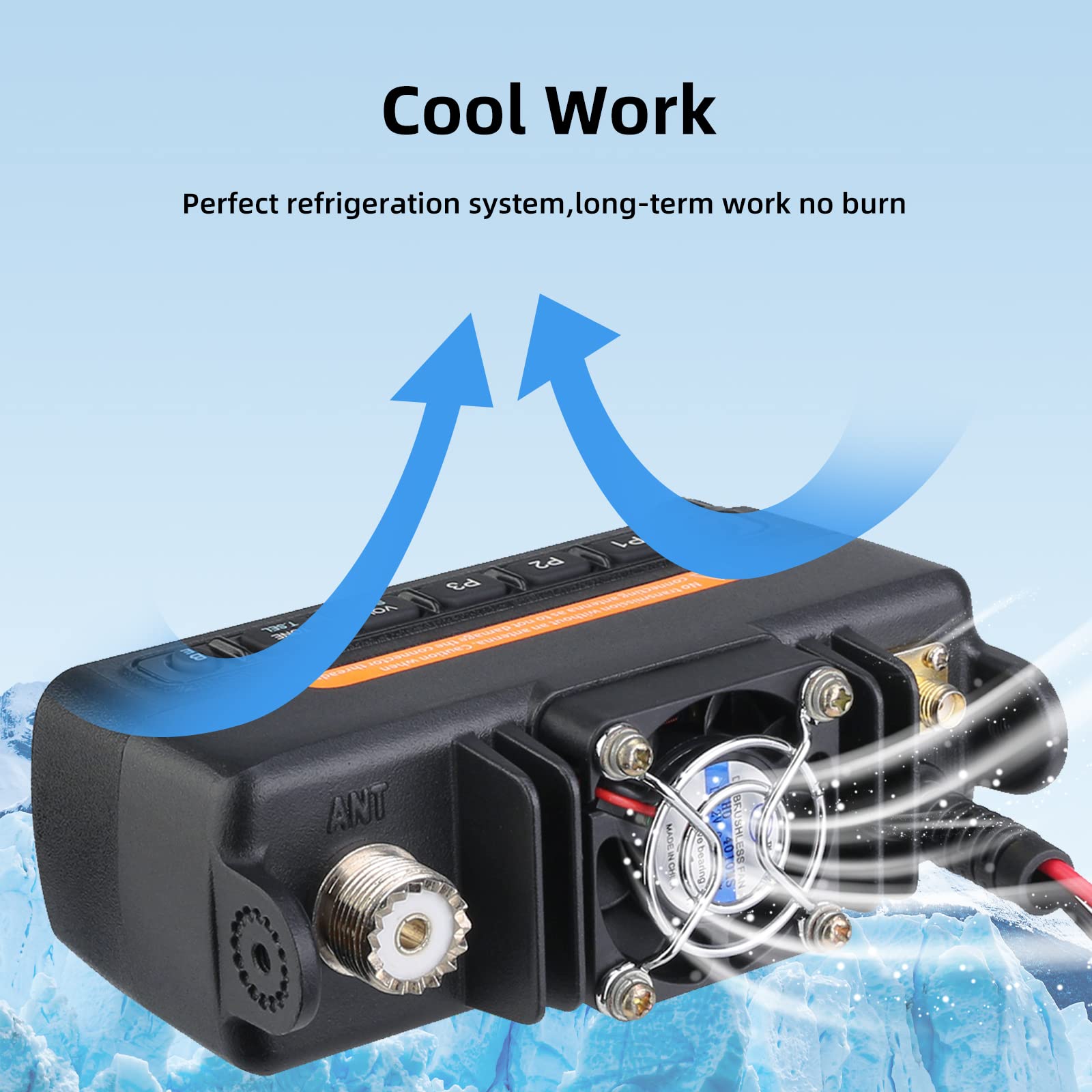 Retevis RT73 Transceptor de Radio DMR, GPS/APRS, Tamaño Mini, Banda Dual, Radioaficionado DMR de Largo Alcance, 4000 Canales, 200 000 Contactos, Mini Emisora Dmr para Camiones (1 Unidad, Negro)