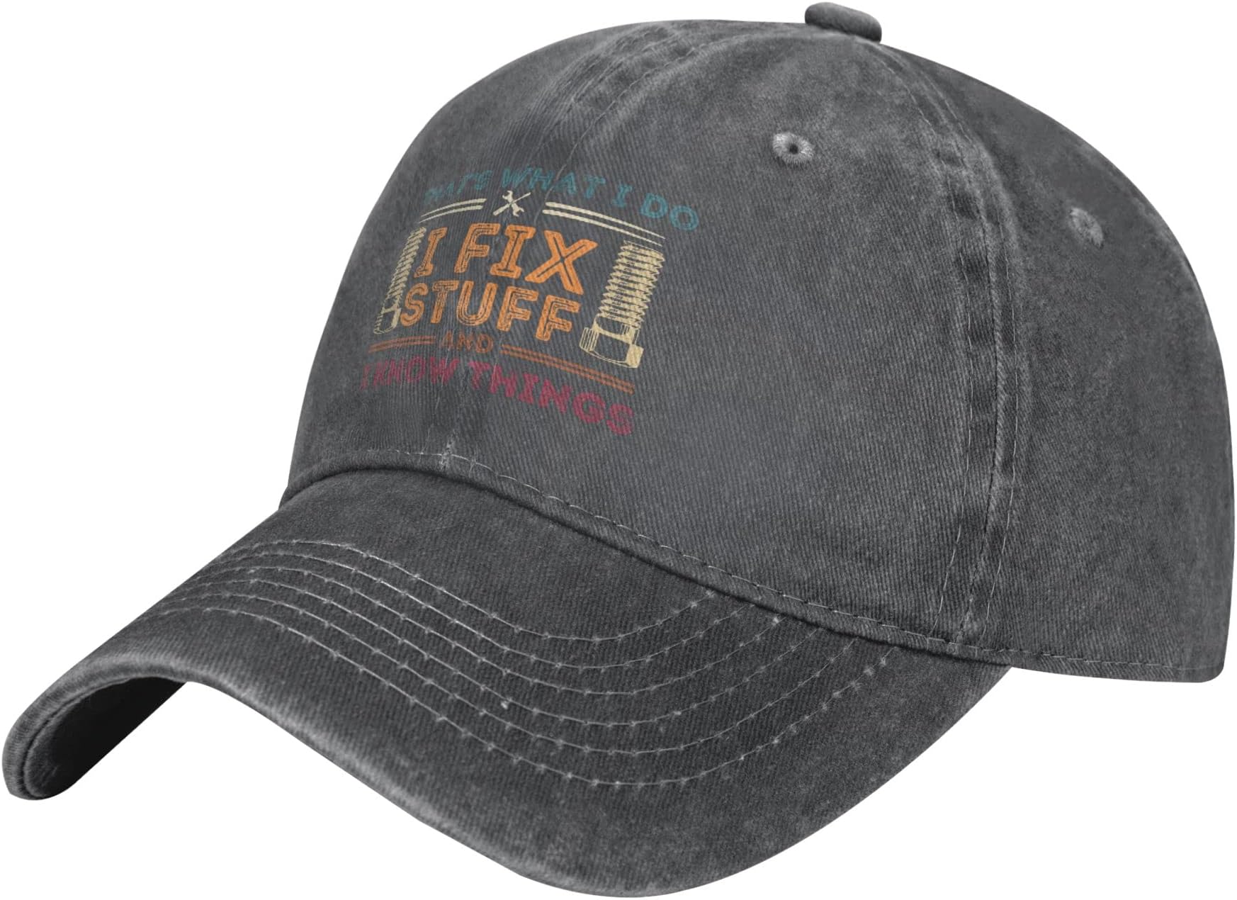 That’s What I Do I Fix Stuff and I Know Things Hat Baseball Cap Cowboy Hats Fashion Gifts for Women and Men Unisex A