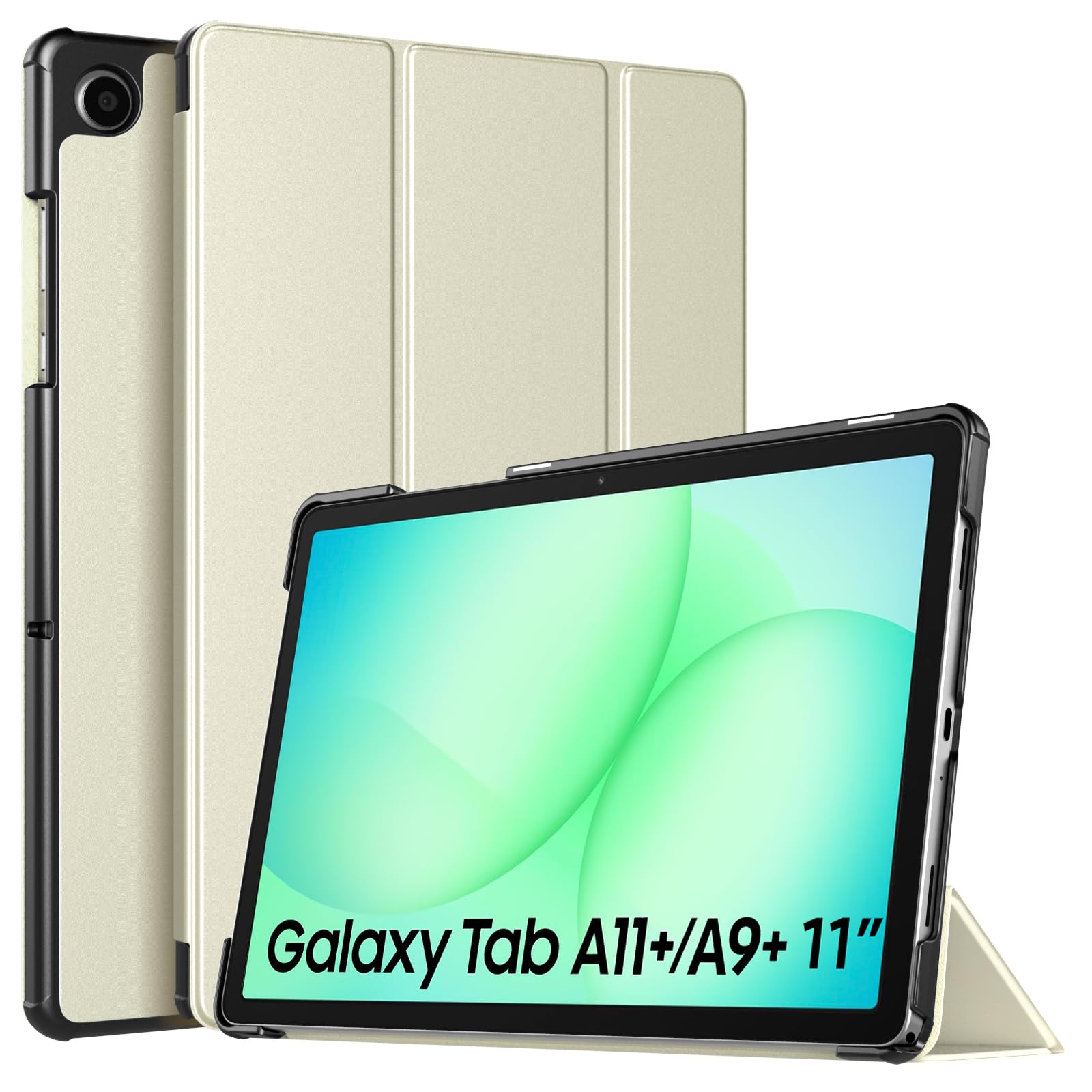 TiMOVO Hülle für Samsung Galaxy Tab A11+ Plus/A9+ Plus 11 Zoll (2025/2023), Schlanke, Leichte Schutzhülle mit Ständer und Harter Rückseite, Auto Aufwachen/Schlafen