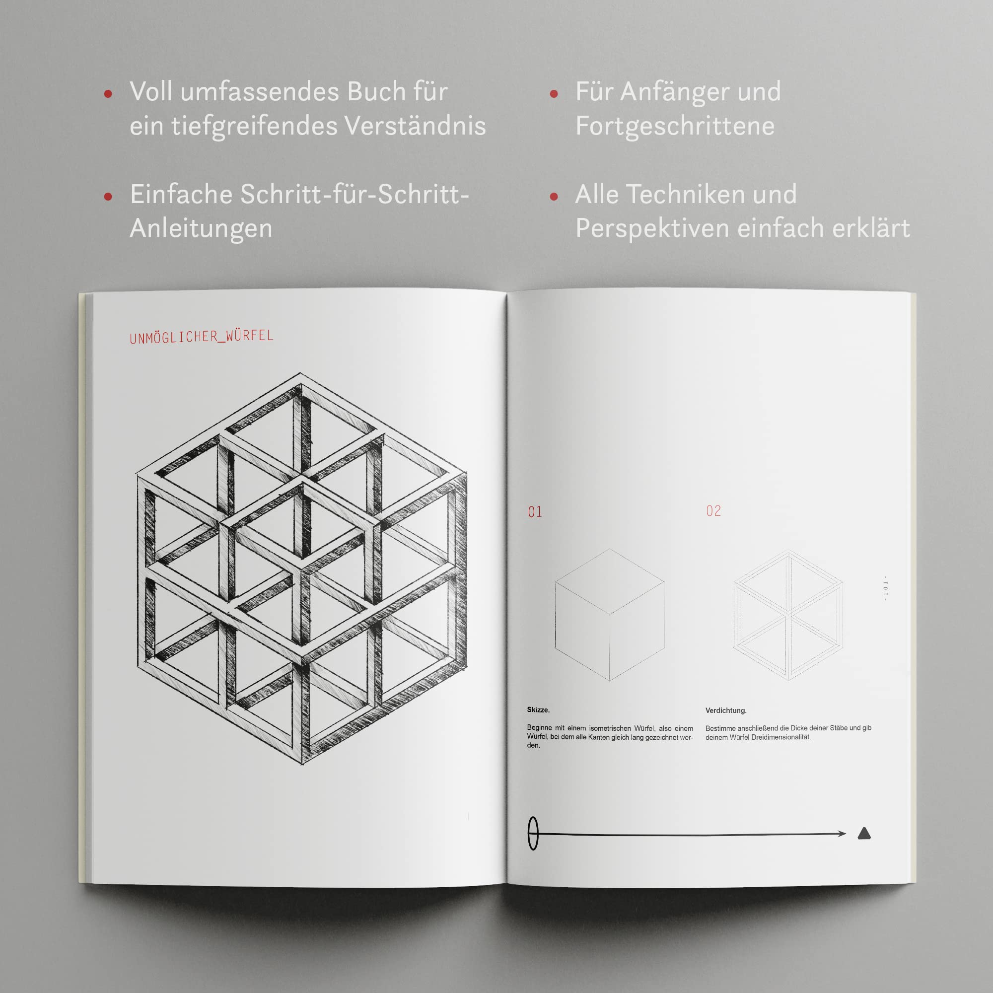 Optische Täuschungen und 3D Zeichnen leicht gemacht: Mit verständlichen Anleitungen, Übungen, Videos, Tipps und Tricks 3D zeichnen lernen