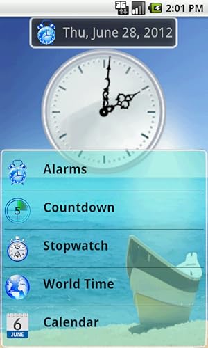 Android Alarm Clock With Count Down & Stop Watch Full