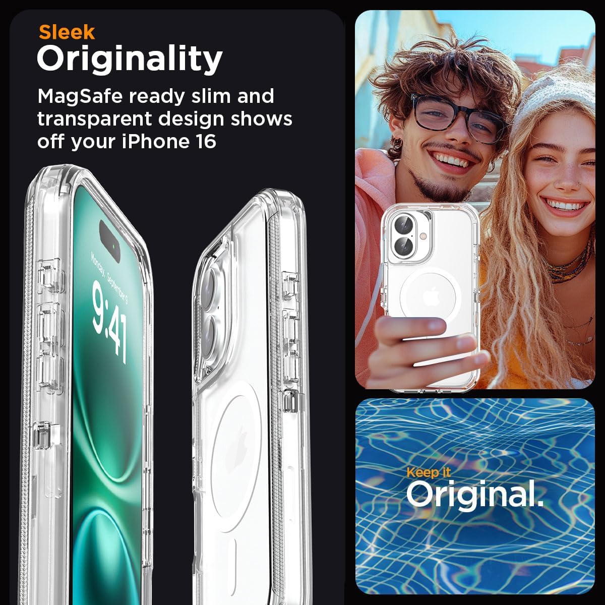 AICase for iPhone 16 Case Clear Compatible with MagSafe 3 in 1 Heavy Duty Drop Protection Full Body Rugged Shockproof/Dust Proof 3-Layer Military Protective Tough Durable Cover 6.1"_1 - Image 7