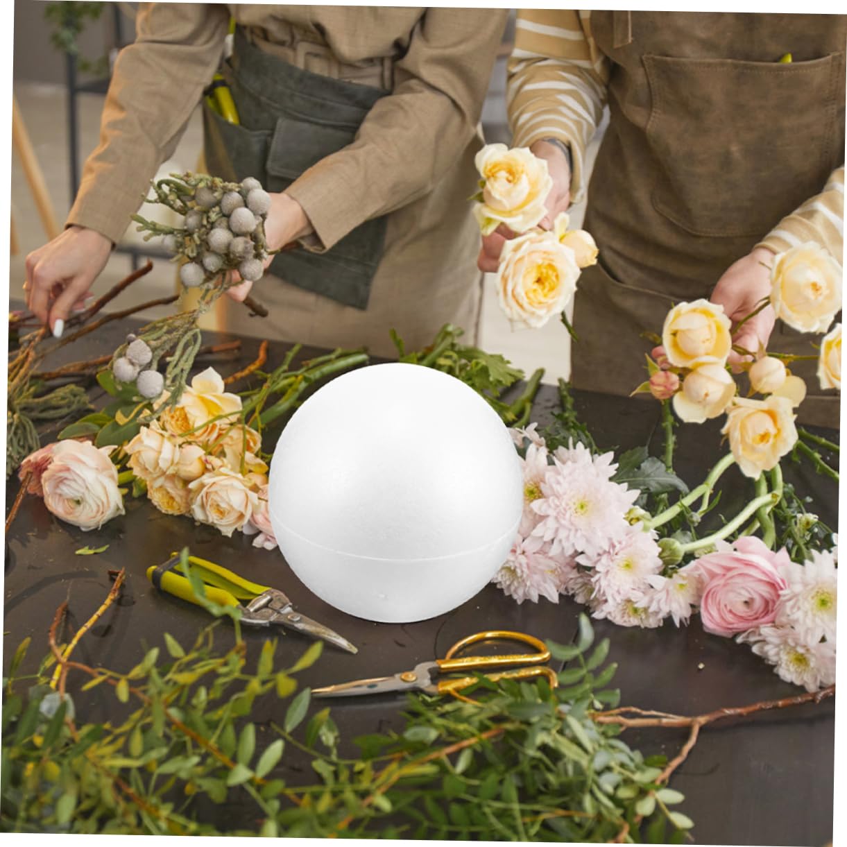 Operitacx 2 Pezzi Palline Polistirolo Decorative da Sfere Lisce per Progetti Fai da Te e Decorazioni Uniche per Speciali e Modellismo Creativo