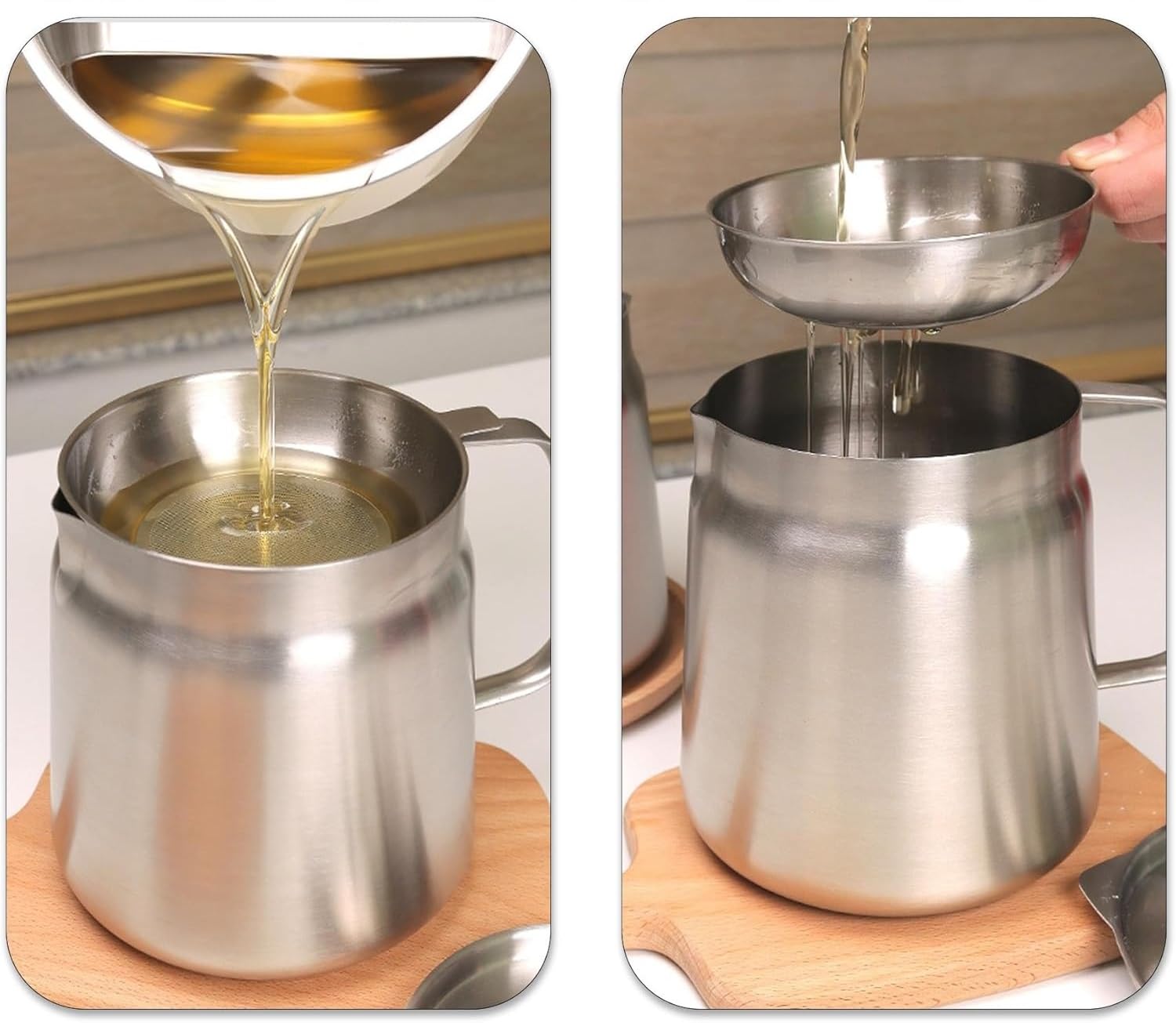 2 Pezzi Scolapasta Estendibile Per Lavello - Colino Per Frutta E Pasta (Grigio E Nero) - Foto 5