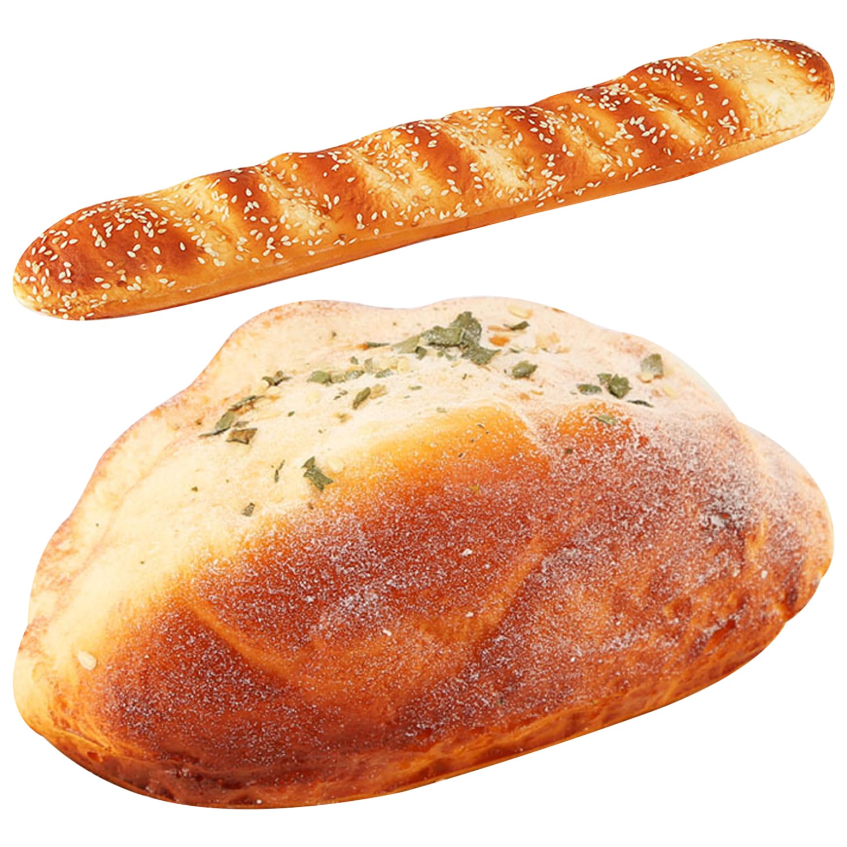 Weduspaty Faux Pain à Pain 18,9 '' Faux Aliments PU Aliments artificiels pour Afficher Pain Artificiel Pain français réaliste prétend Jouer la Nourriture propul