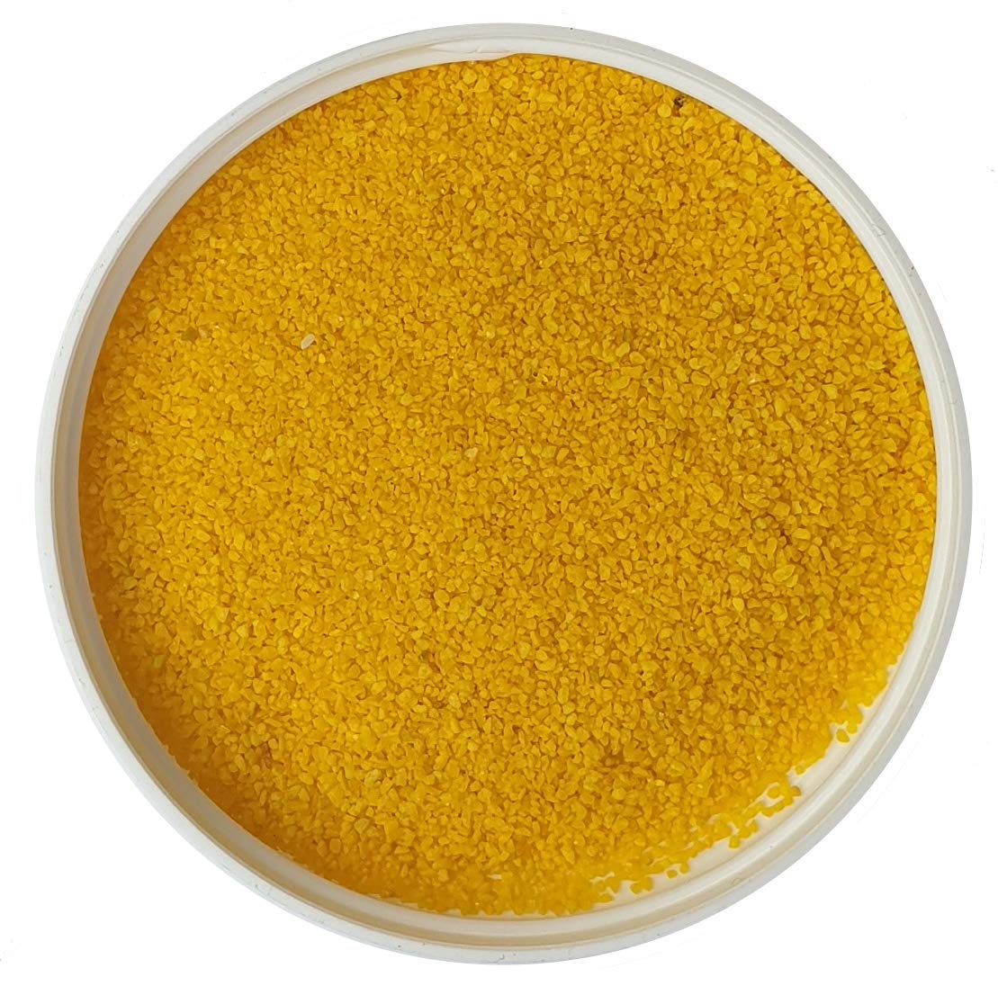Seat Flor srl® Sable coloré pour décoration de vases 0,5 mm sac de 20 kg env. (25 couleurs disponibles) (Jaune)