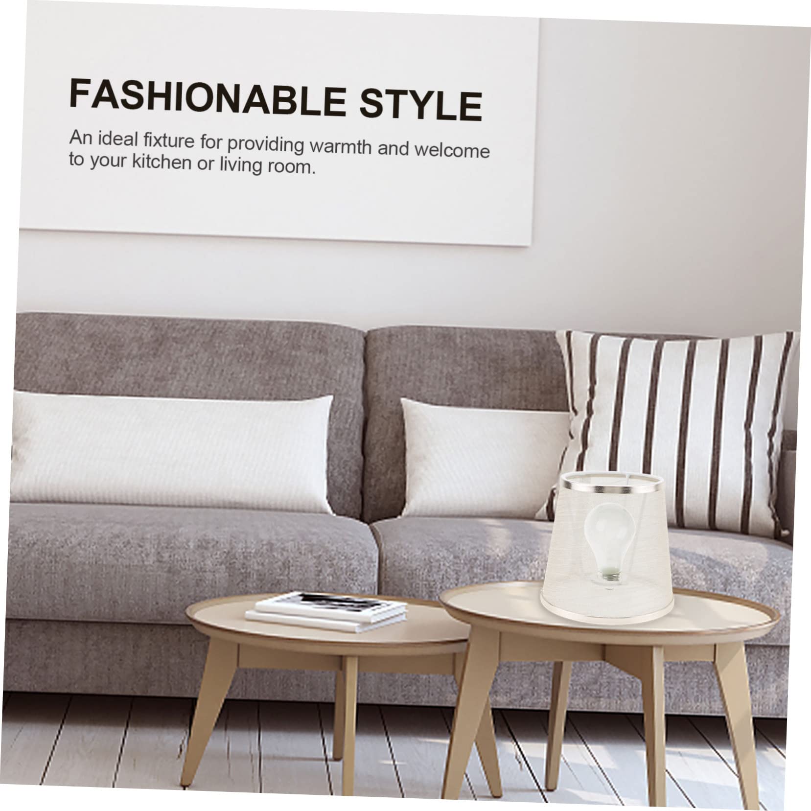 STOBAZA 2pezzi Lampada Decorativa Paralume Protettivo Trasparente Per Lampadario Adatto Lampade Da Tavolo Da Stile Retro e Naturale e Accogliente Per Casa e Cucina