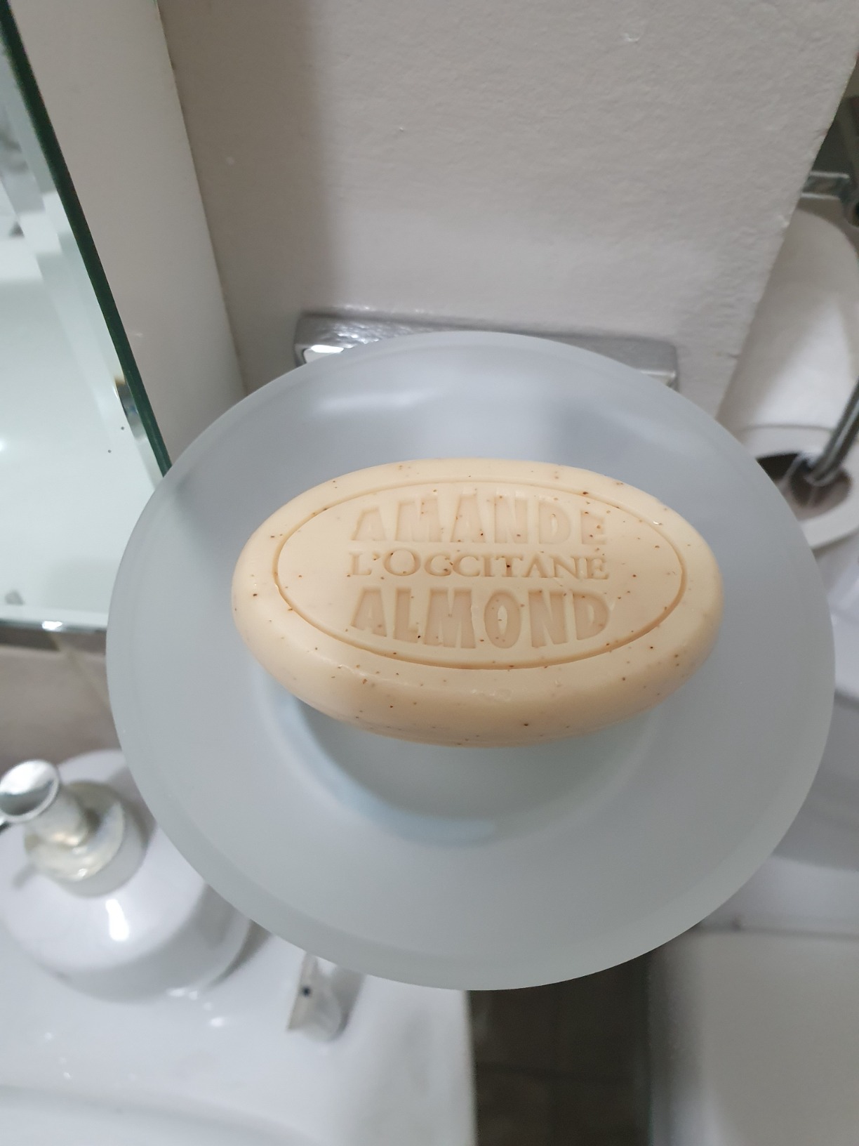 Kapitan Glass Soap Dish Replacement, Round, Frosted, Matt Glass