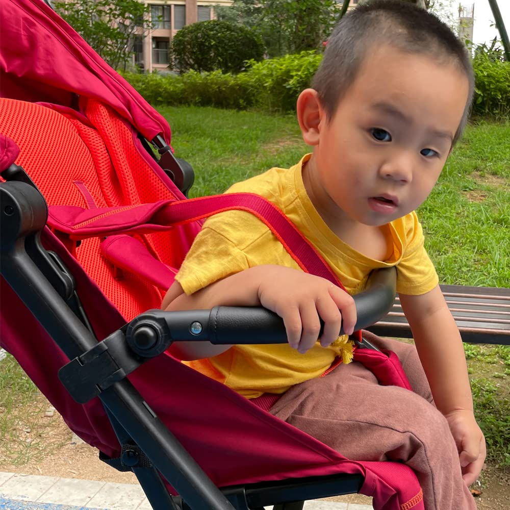 Barra paraurti per accessori per passeggini per bambini, protezione mani, bracciolo in pelle PU antigraffio compatibile con il passeggino Cybex Libelle