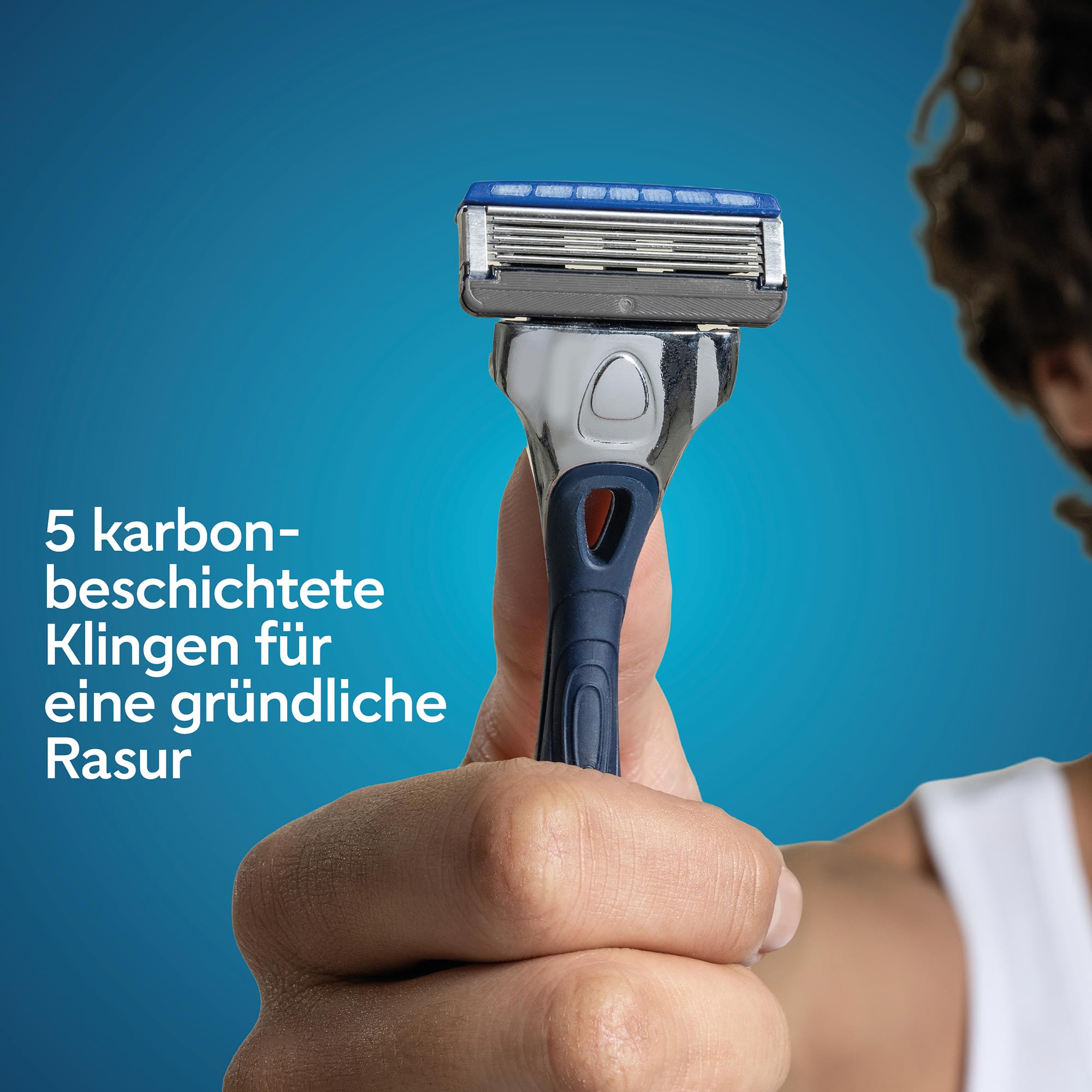 Wilkinson Sword Hydro 5 Herrenrasierer Klinge, XXL-Pack, Herrenrasierer Ersatzklingen-Pack, Haut-Hydratation, karbonbeschichtete Klingen, 12 Ersatzklingen
