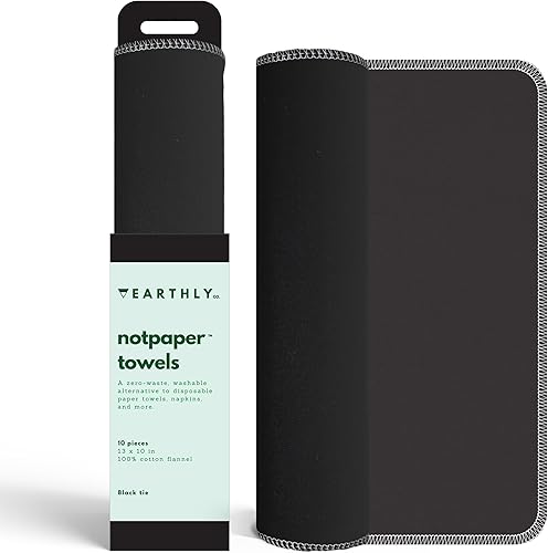 Toallas de Papel Reutilizables - Paquete de 10 - Rollo de Toallas de Papel de Tela de Algodón Lavables - Servilletas Reutilizables sin Papel de Tela