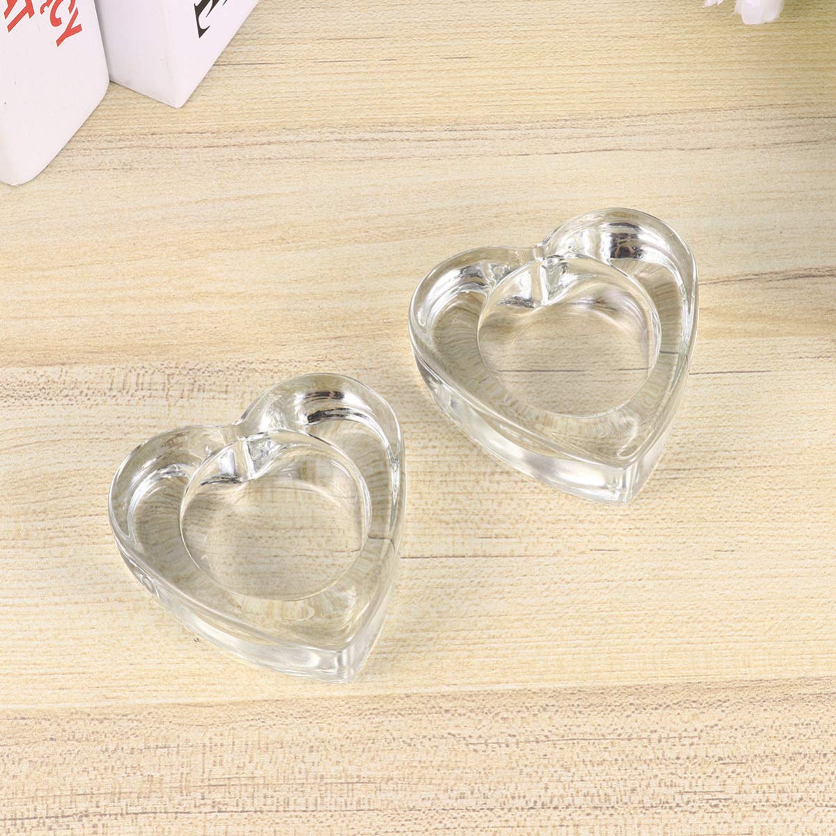 BESPORTBLE 1paio Portacandele in Forma Di Cuore Decorazione Per Scrivania Casa Ufficio Per Compleanni Occasioni Speciali Realizzati in Di Alta Qualità Design Elegante Chic