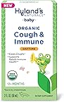 Hyland's Naturals Baby Organic Cough & Immune with Agave, Elderberry & Pomegranate - Soothes Cough and Cold, & Supports Immunity - Daytime - 2 Fl. Oz.