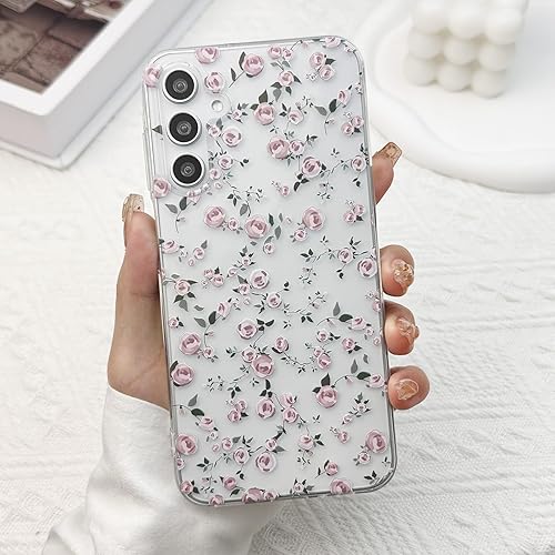 Miniatura 56 de para Funda de Samsung Galaxy S23, Funda Floral de Flores Lindas con Patrón de Lavanda Transparente y Estética para Mujeres y Niñas, Funda Lavanda
