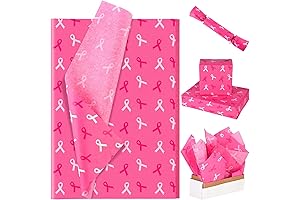 Breast Cancer Paper Ribbon: Pink Awareness Gift Wrap
