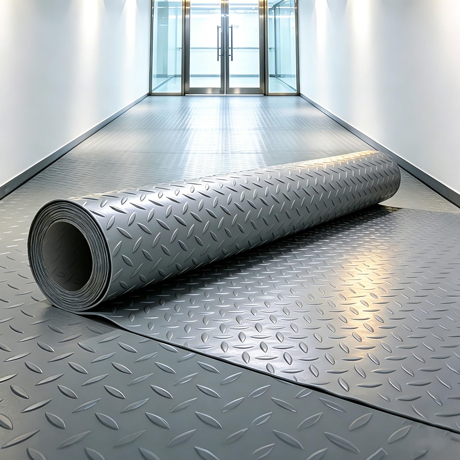 Protecteur De Sol for Chaise Roulante, Tapis De Sol De Garage, Rouleau De | Durable, antidérapant, résistant à l'eau, aux éclaboussures et aux taches, résistant à l'eau(Black,1x2m/3.2x6.5ft)