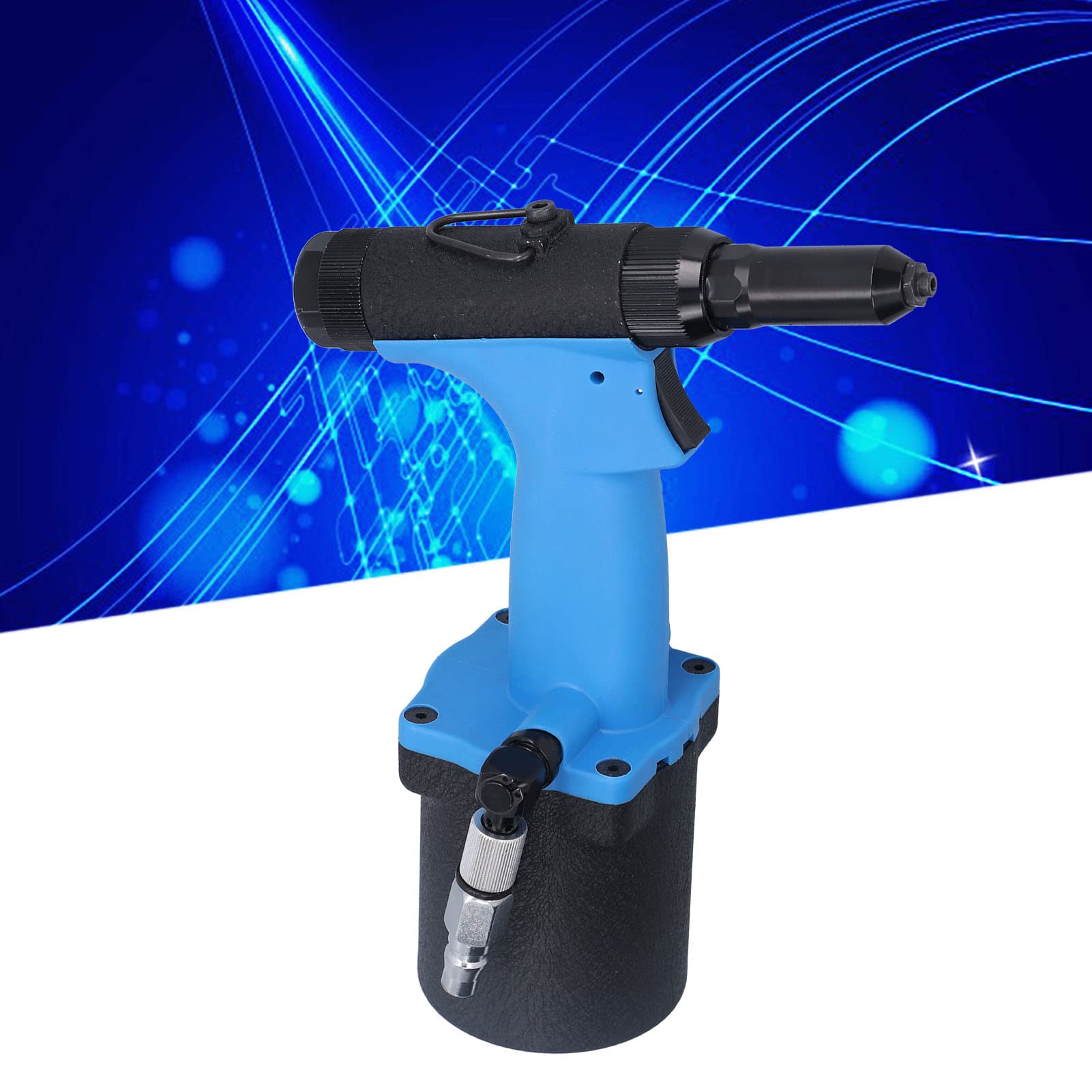 Cocoarm Nitownica Pneumatyczna Pneumatyczny Pistolet do Nitowania ze Stali Stopowej 2,4 4,8 Mm Siła Uciągu 18KN Skok 20 Mm Pneumatyczne Narzędzie do Nitowania Hydraulicznego Napraw Samochodowych