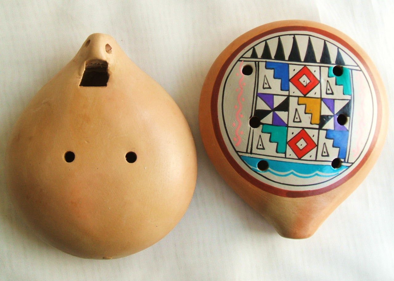 Peruvian Andean Ocarinas Collectible Wind Instrument Made of Clay crerssal.al.gov.br