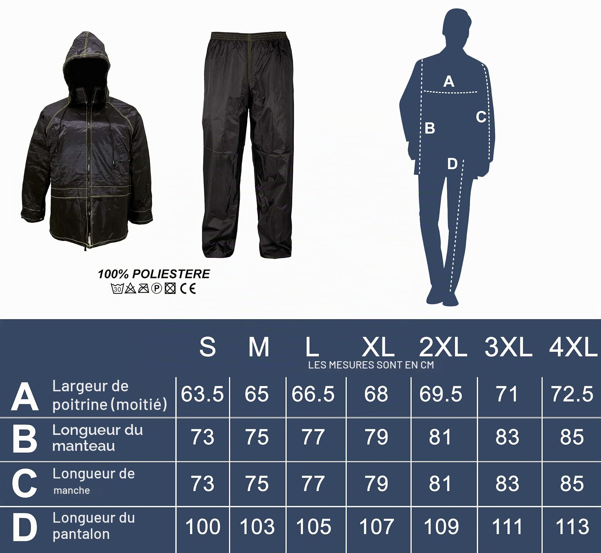Auto Accessori Lupex Unisex Ci_tuta-bag Rain Suit