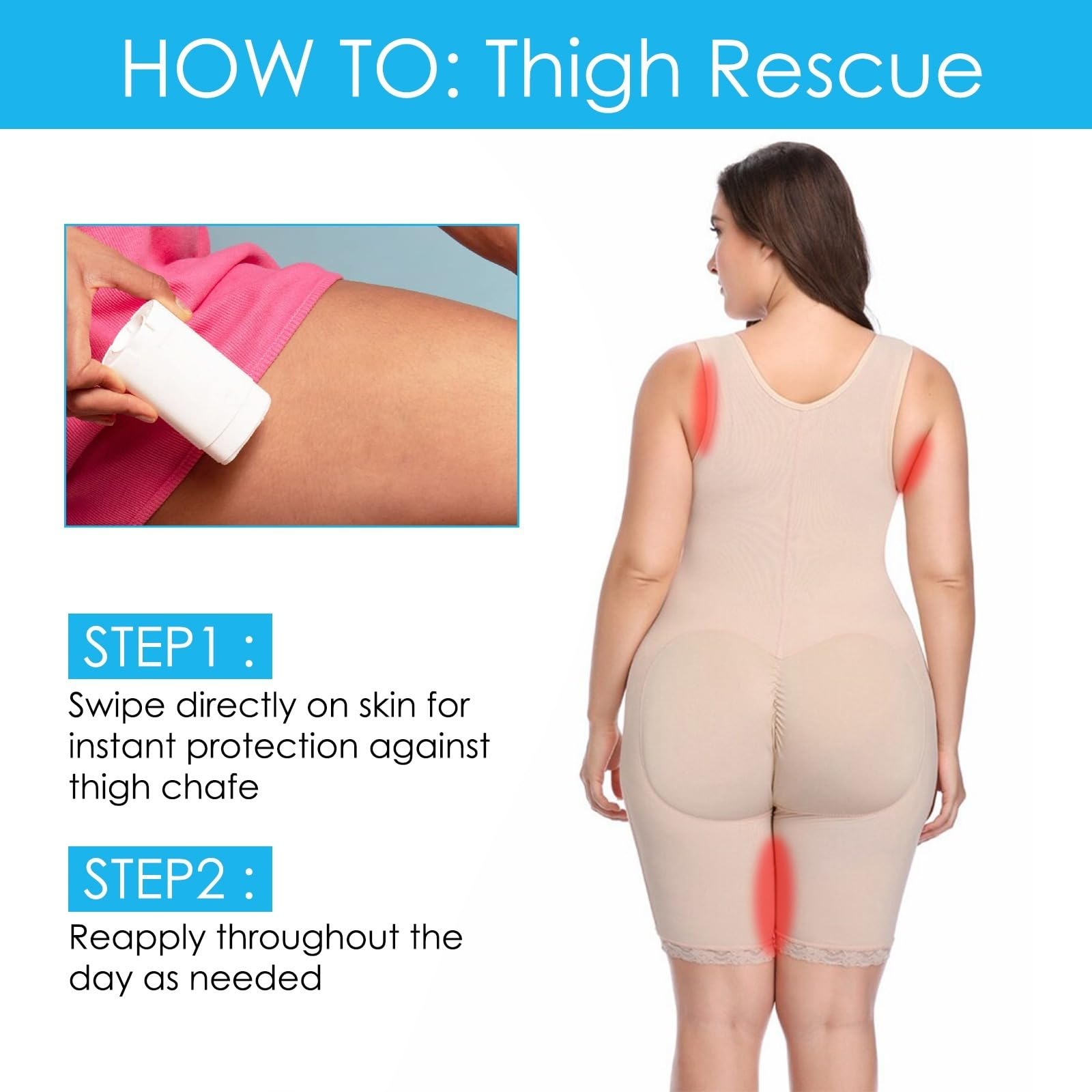 Anti-friction Protection Crème, Stick Anti Frottement Cuisse,Bâton Anti-frottement