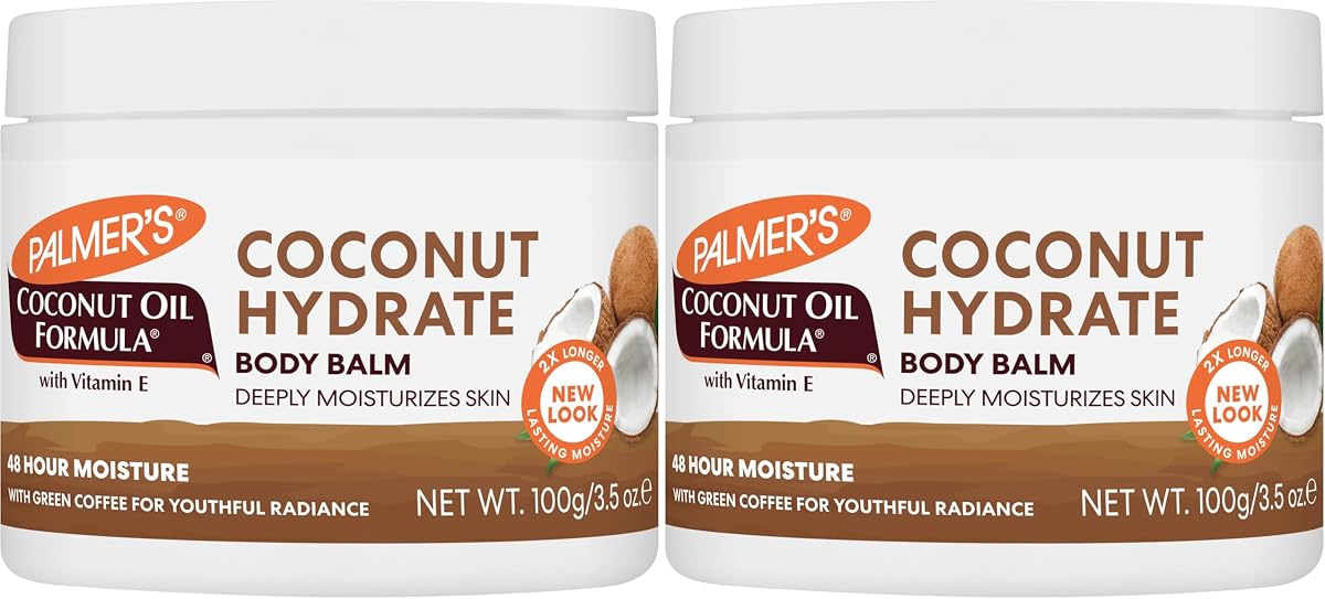 Bálsamo Corporal de Fórmula de Aceite de Coco de Palmer, 3.5 Onzas,(Paquete de 2)