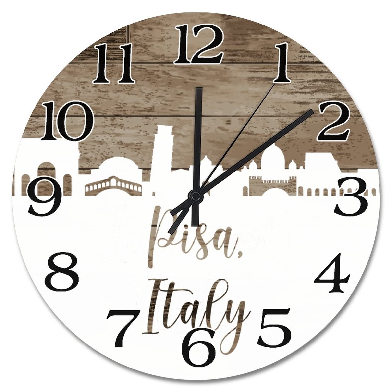 Horloge murale ronde Italie 38,1 cm pour deco salon ferme