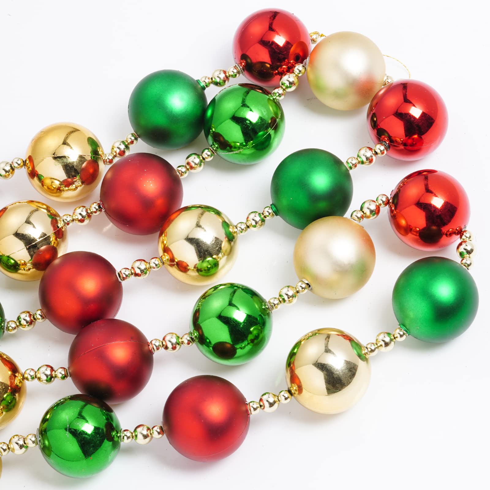 Amazon.co.jp: Tongcloud 7.5フィート クリスマスボール ガーランド