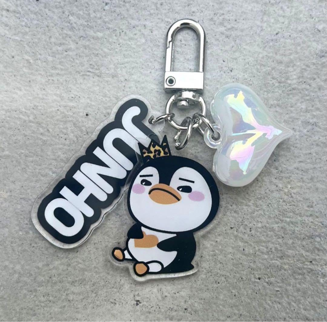 イジュノ PENPEN シルバー SILVER プラッシュキーリング 韓国2PM 韓国 2PM ジュノ ペンペンポップアップ シルバーペンペンプラッシュ