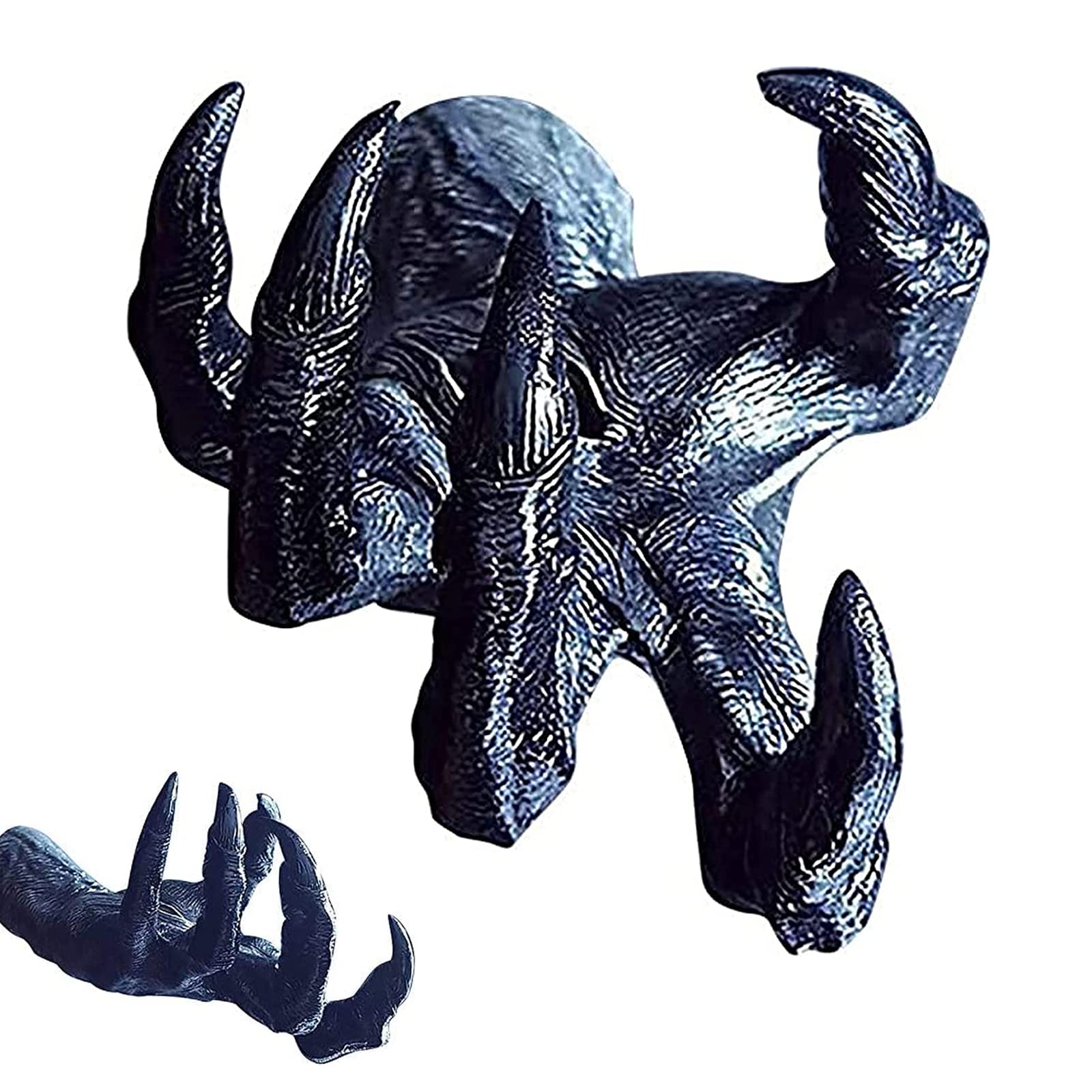 Lwtsrp Demone Scultura a Mano Decorazione, Statua Della Mano Della Strega di Halloween, The Witch's Hand Wall Hanging, per la festa di Halloween del bar dell'ufficio a Casa
