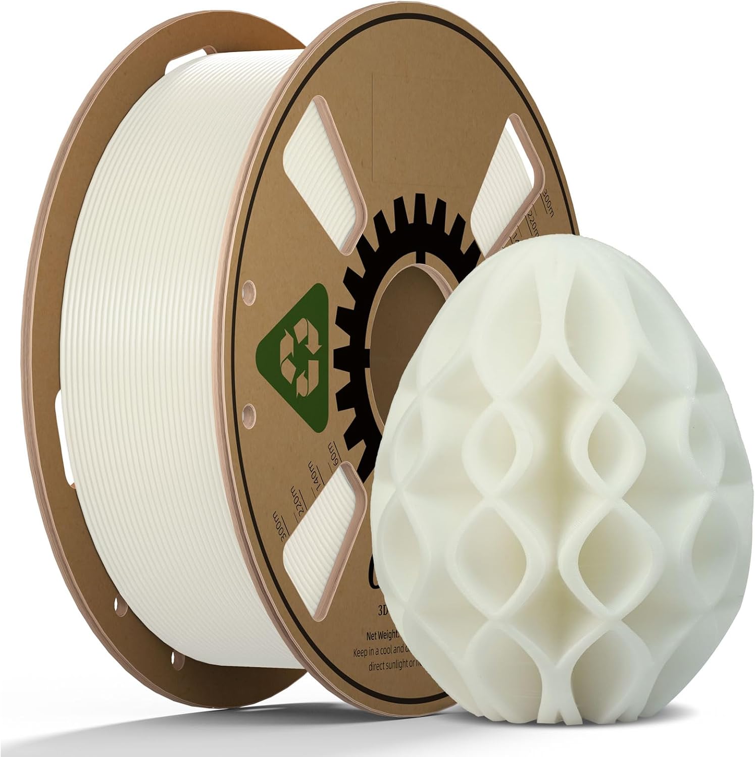 Creator ASA Filament 1.75mm 3D Printer Filament 1KG, UV & Heat & Weather Resistant ASA 3D Printing Filament, Perfect for Printing Outdoor Functional Parts, Dimensional Accuracy +/-0.02mm (Natural)