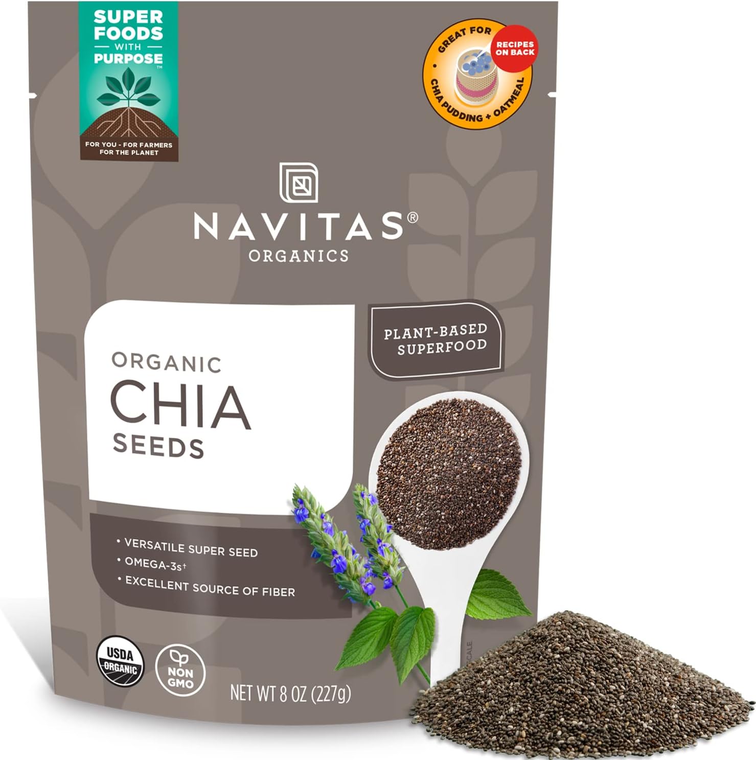 Navitas Organics - Organic Chia Seeds - 8oz