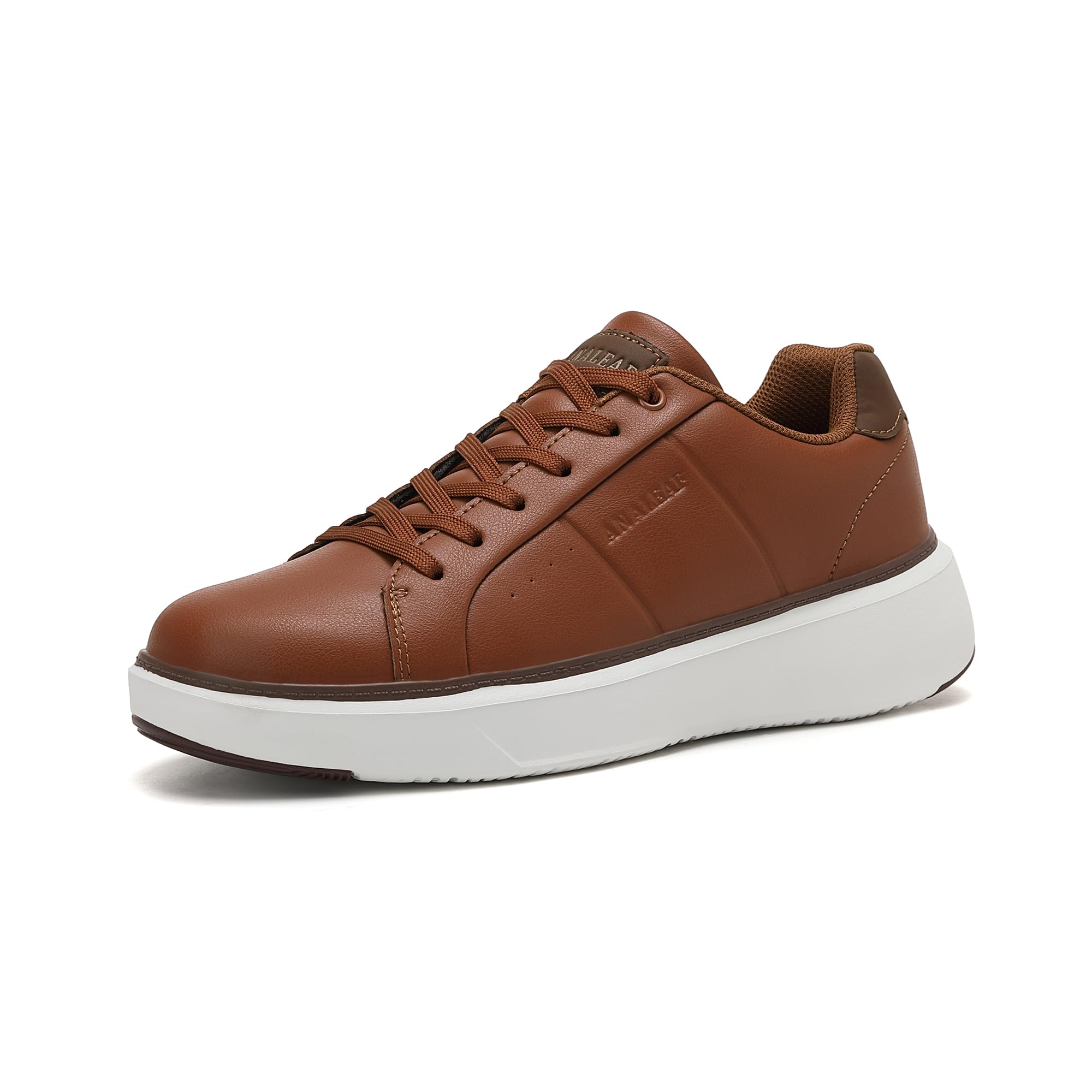 ANALEAF Mens Casual Shoes Fashion Dress Sneakers Lightweight Comfortable Lace-up Shoes 44 EU Brown