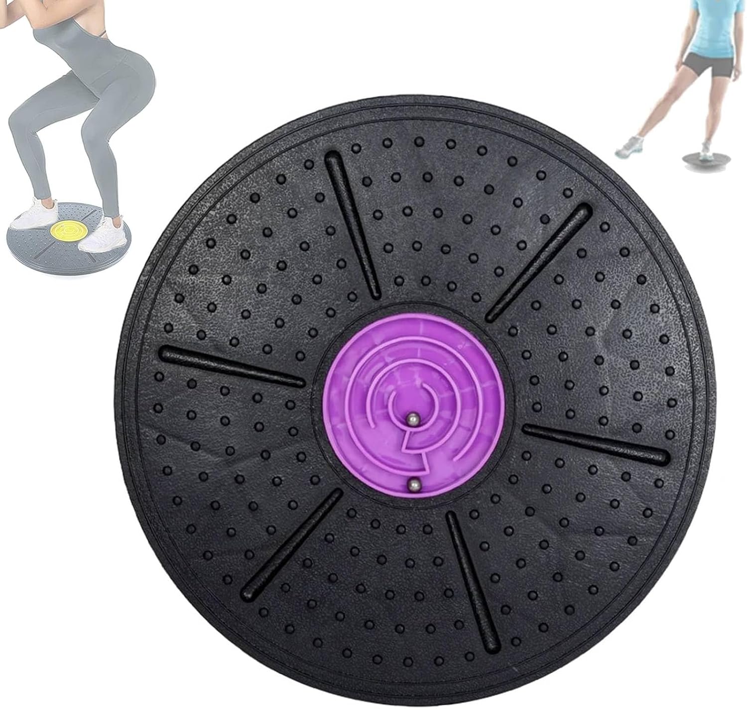 Balance Board Maze, Balance Board with Marble Maze, 10°-30° Adjustable Tilt with Marble Mazes, Wobble Balance Boards Adults, For Core Strength & Posture Training for Gym, Yoga & Home Office