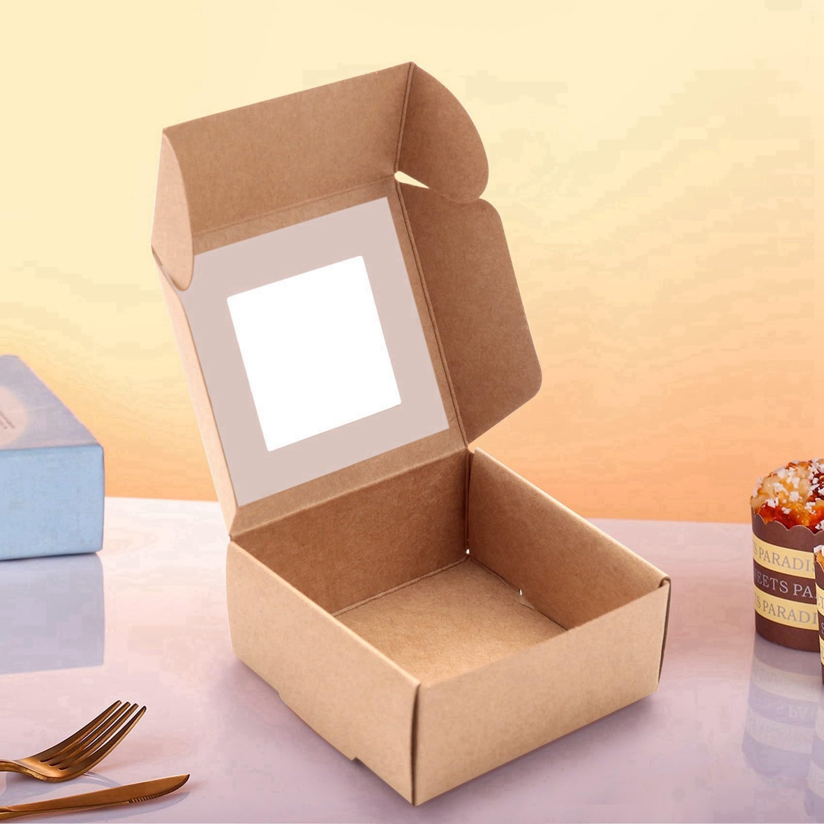 Boîte en Papier Format 6,5x6,5x3 cm Coffrets Dépliables