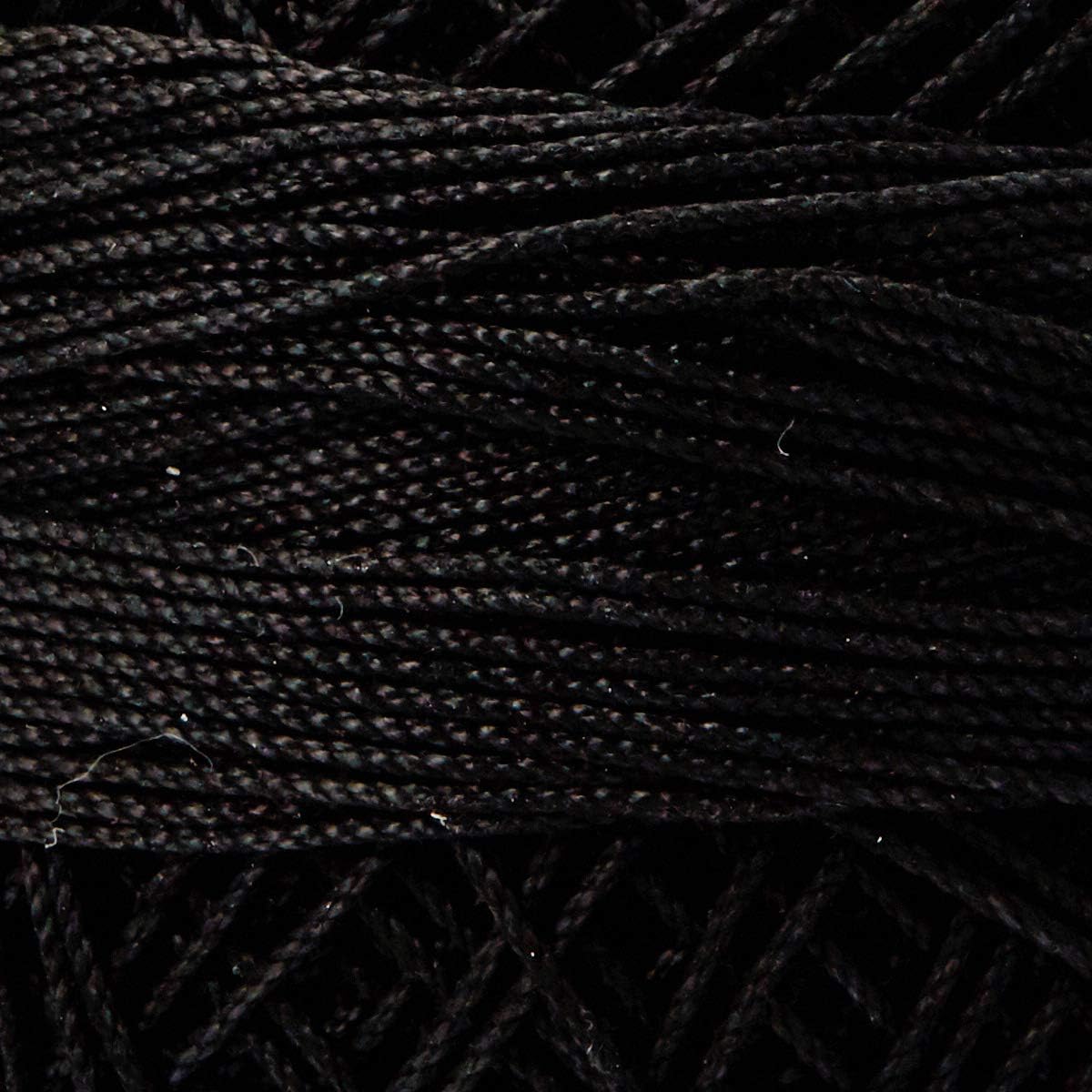 Handy Hands Lizbeth Egyptian Cotton Crochet Thread, Tatting Thread, and Knitting Thread Lace Size 10 (25 Grams 122 Yards) – HH10604, Black
