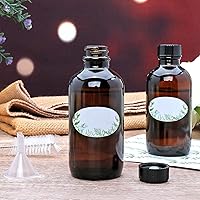 Vista 5 de 4oz Amber Glass Bottles, Boston Round Glass Bottles (50 Pack) with Leak-proof Caps, Refillable Container for Homemade Vanilla Extract, Essential