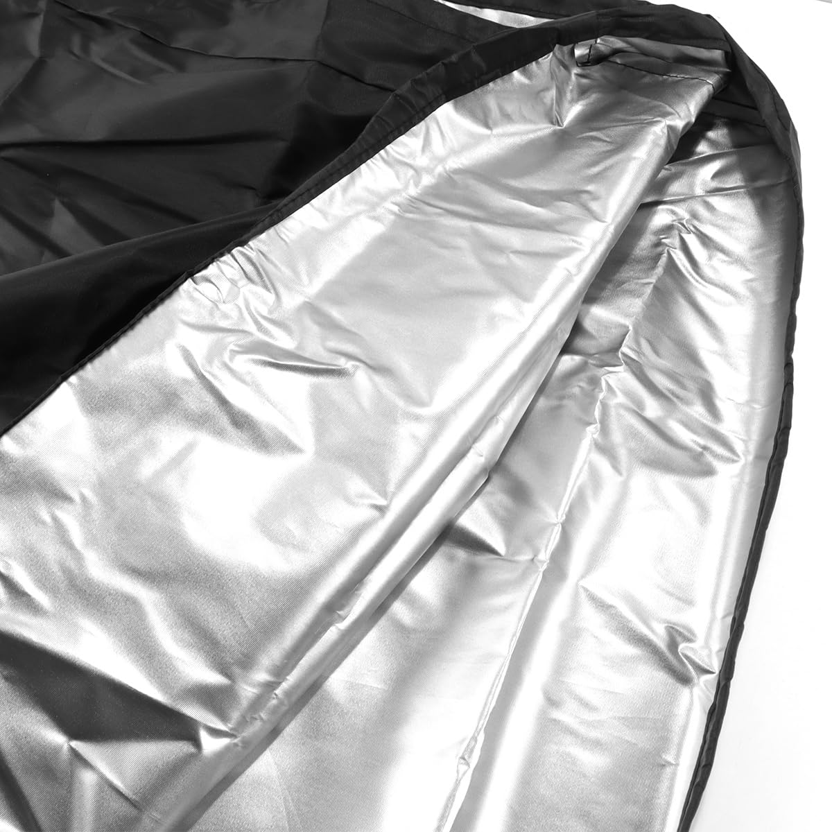 Ubric Funda para mesa de ping pong, impermeable, plegable, para lluvia, suciedad, heladas, protección contra roturas, 280 x 150 x 5 cm, tela Oxford, cubierta plana (negro)