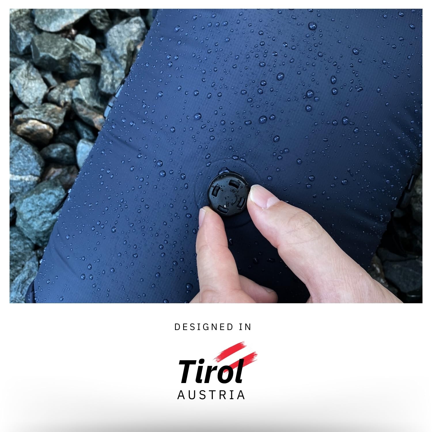 NORDKAMM® - 17L Kompressionssack für Schlafsack, ultraleichter Dry Bag mit Ventil, Vakuumbeutel, Drybag, Packsack wasserdicht, Schlafsack Hülle wasserdicht (17L - Blue - Navy Blazer)