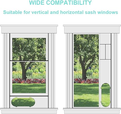 Miniatura 10 de Kit de ventana de CA portátil con manguera de escape, kits de aire acondicionado, piezas de sellos ajustables para ventana corrediza, kit de