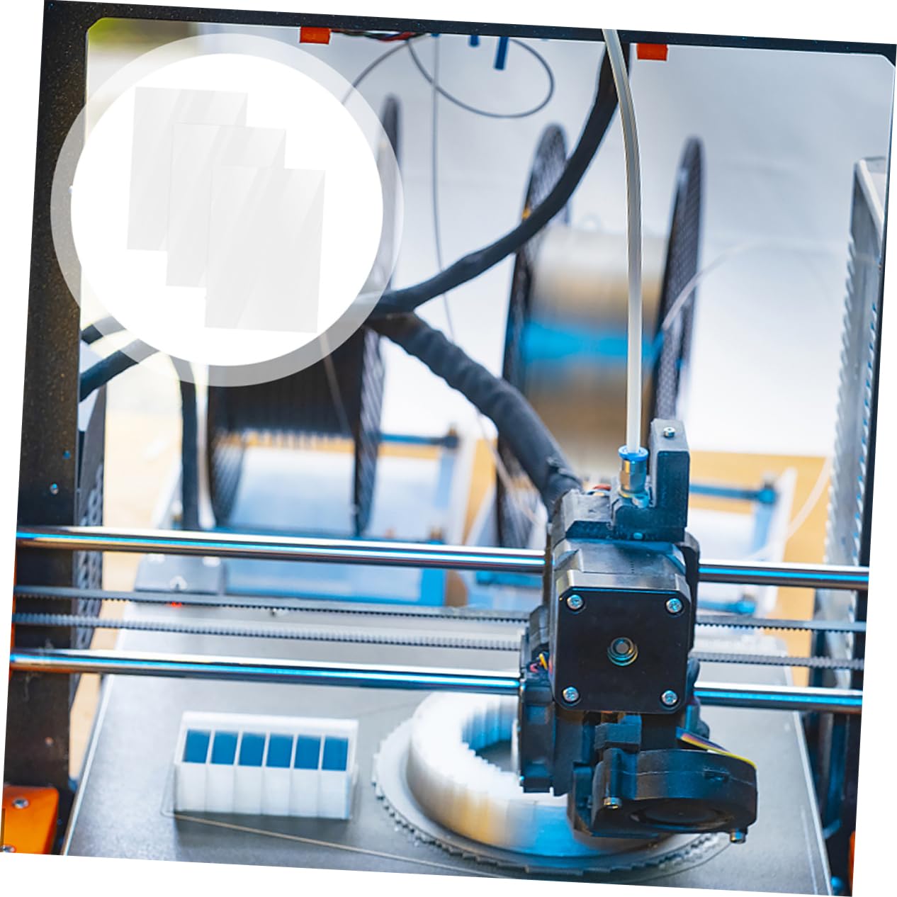 Pellicola di Rilascio Fep per Stampante 3d, Alta Trasparenza, Superficie Liscia, Buona Performance di Distacco, Confezione da 6 Fogli