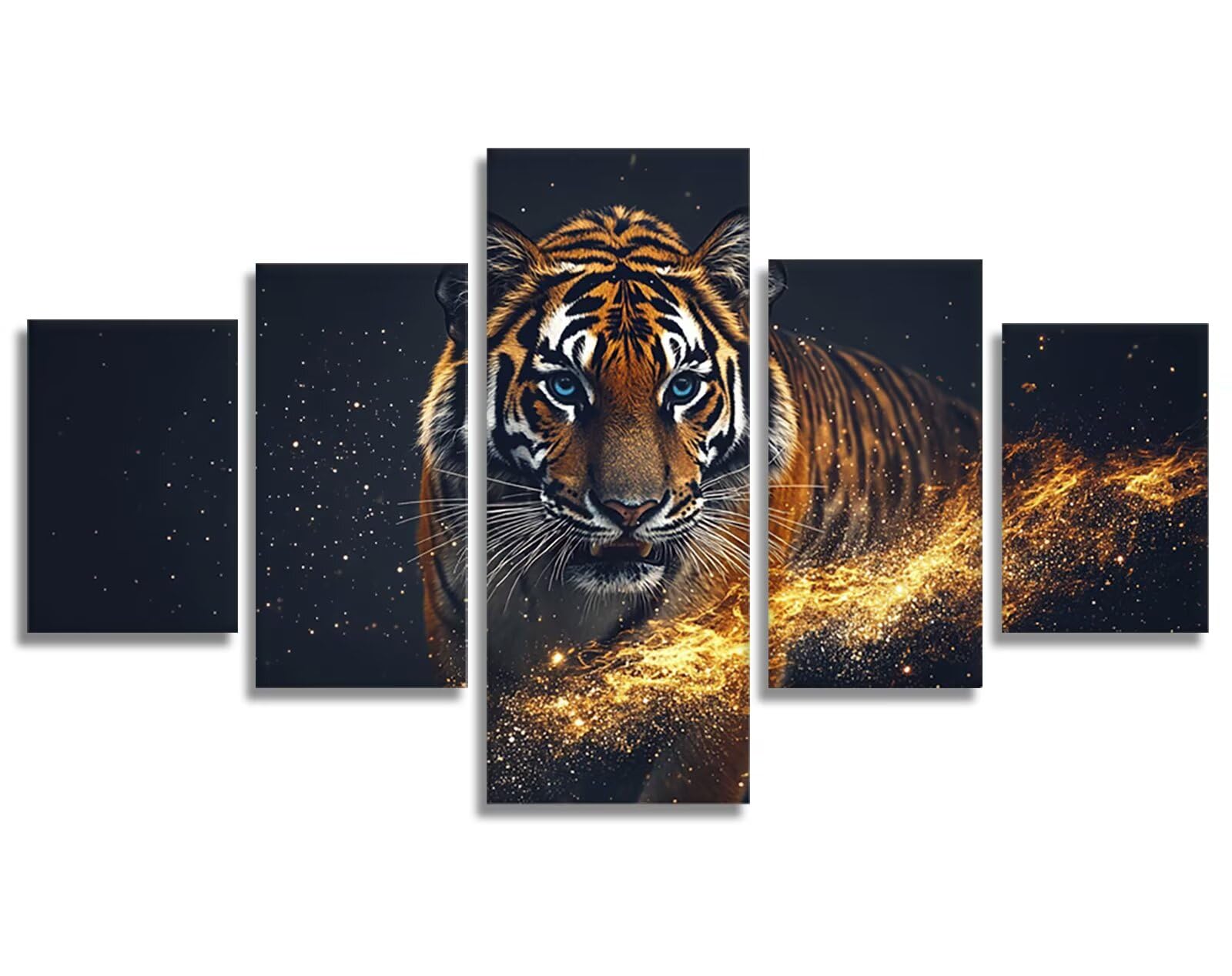 Diamond Painting Dream 5 sztuk tygrys diamentowy obraz dla dorosłych, 5D DIY pełne wiertło zestaw mozaiki diamentowej malowanie diamentowe aktywność ręczna dla dorosłych do dekoracji pokoju, prezent