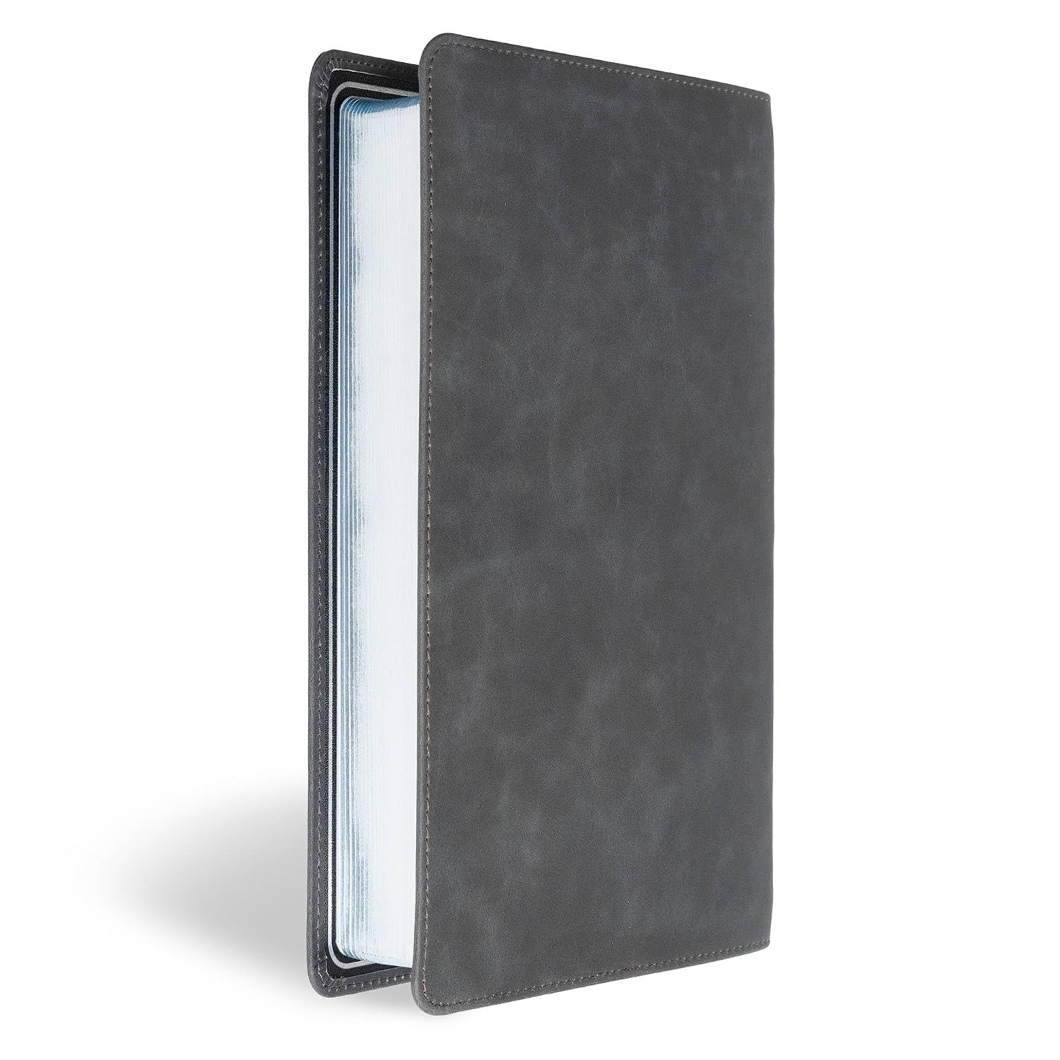 CSB Single-Column Personal Size Bible, Holman Handcrafted Collection, Marbled Slate Premium Calfskin, Black Letter, Presentation Page, Full-Color Maps, Easy-to-Read Bible Serif Type