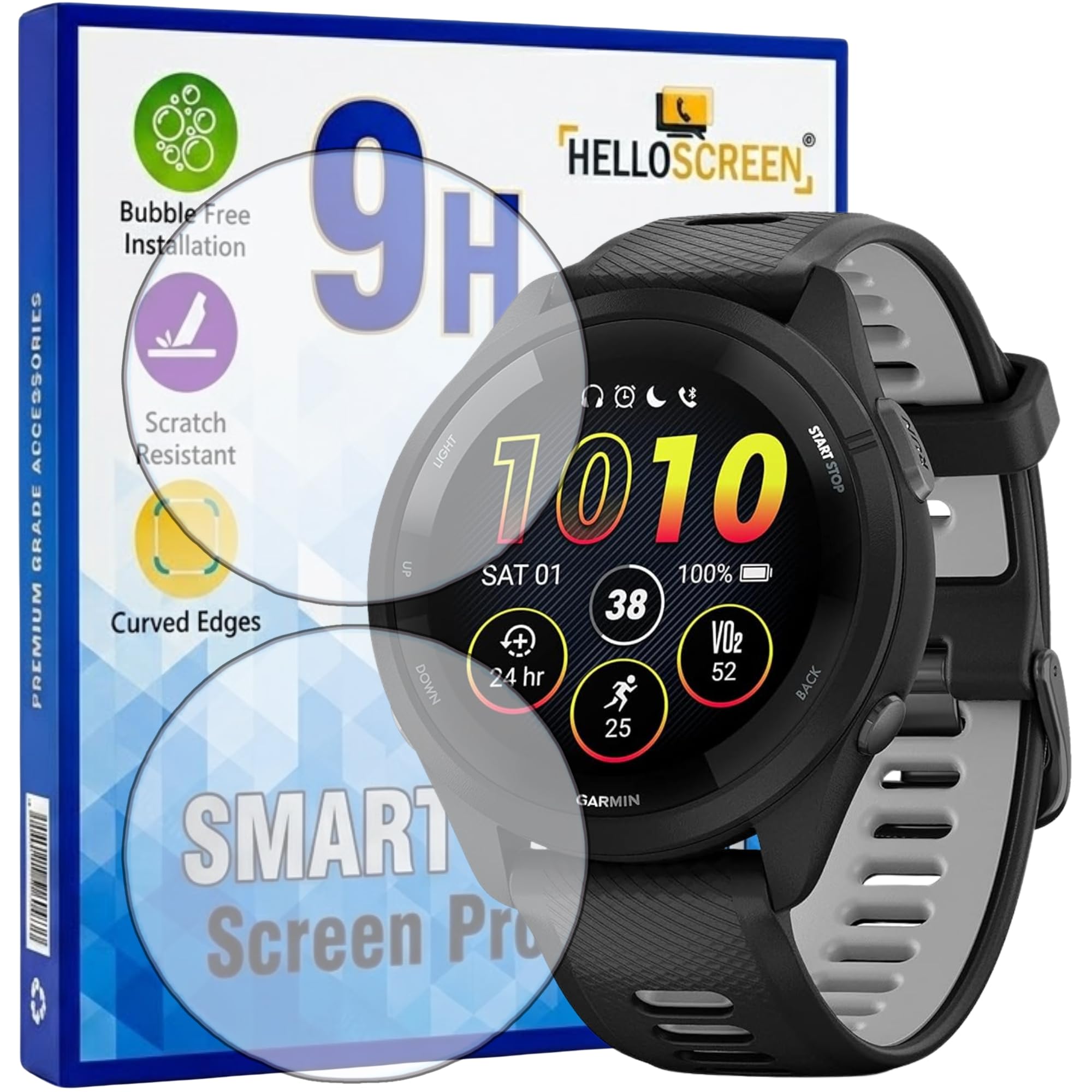 Garmin Forerunner 265 Screen Protector (2 Pack) -1 Garmin Forerunner 265 Screen Protector (2 Pack) -1