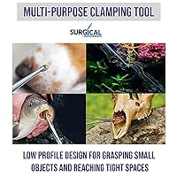 Vista 5 de SURGICAL ONLINE Juego de 2 héstatos curvos y rectos de 8 pulgadas, pinzas de bloqueo de acero inoxidable, ideal para enfermeras, fórceps de pesca