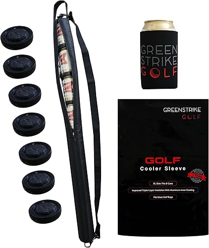 Funda de golf súper grande para bolsa de golf con paquetes fríos reutilizables, bolsa enfriadora de golf para 9 latas, gran regalo de golf, bolsa de