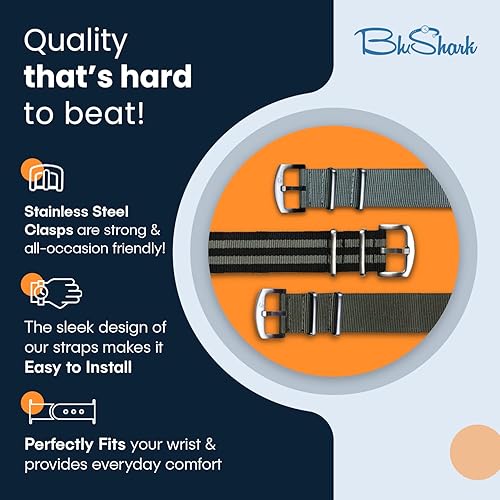 Miniatura 2 de La correa para reloj de nailon de alta calidad original, varios tamaños y estilos