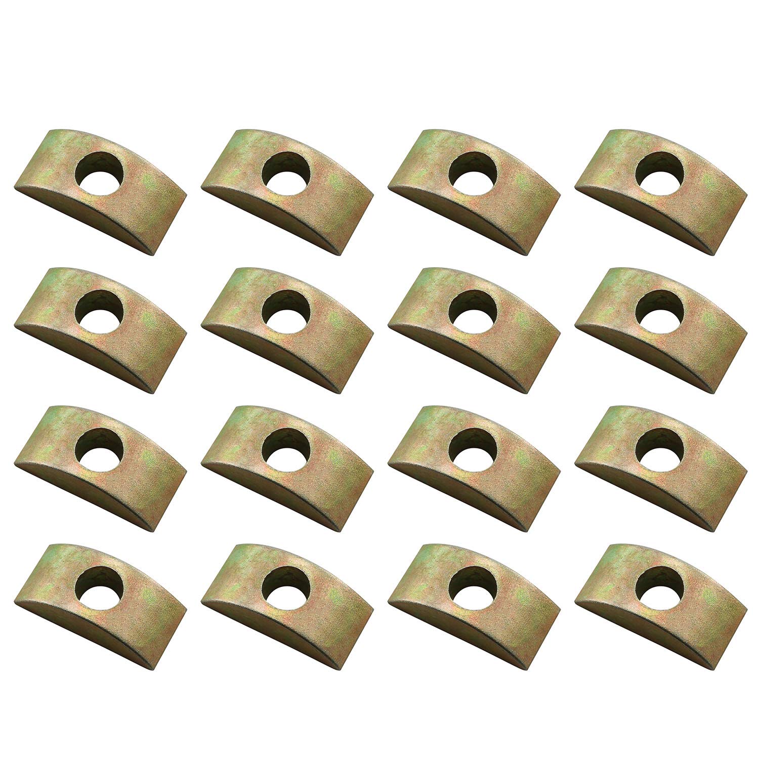 JCBIZ 12pcs 30mm M8 Half Moon Nuts Washer Spacer Furniture Hardware Accessories for Furniture Connect