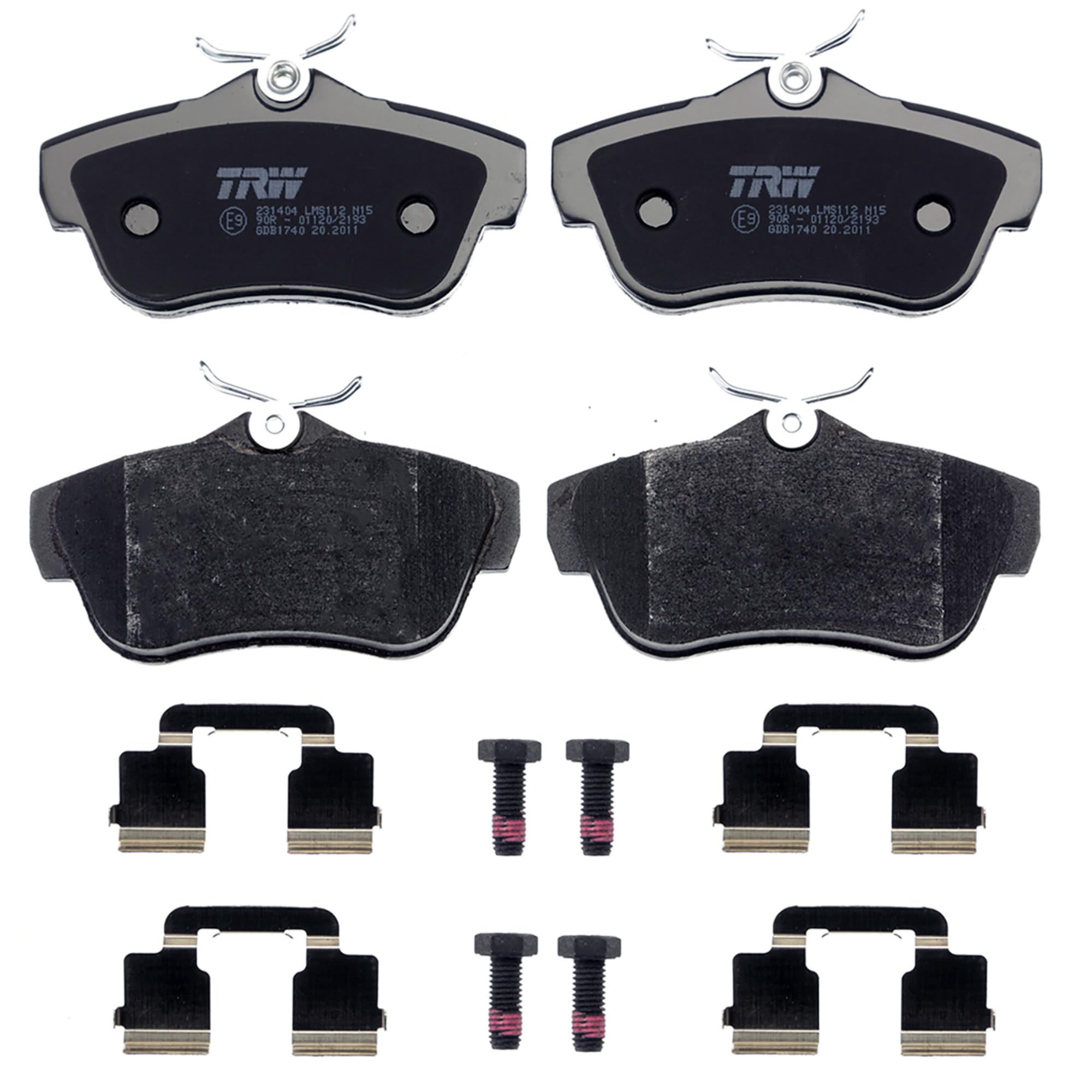 GDB1740 TRW Brake Pad Set, disc brake for CITROËN,FIAT,PEUGEOT,TOYOTA