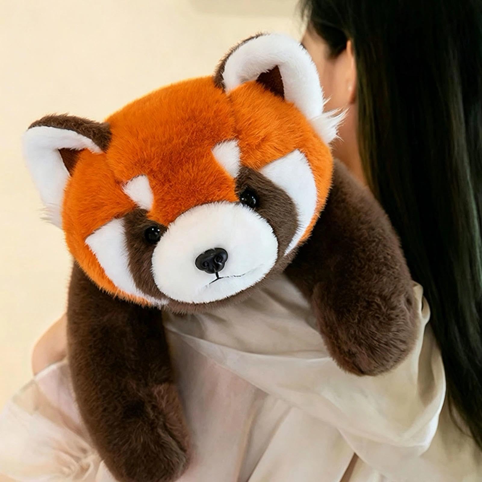 Panda rosso di peluche, morbido peluche ponderato (65 cm / 26in)