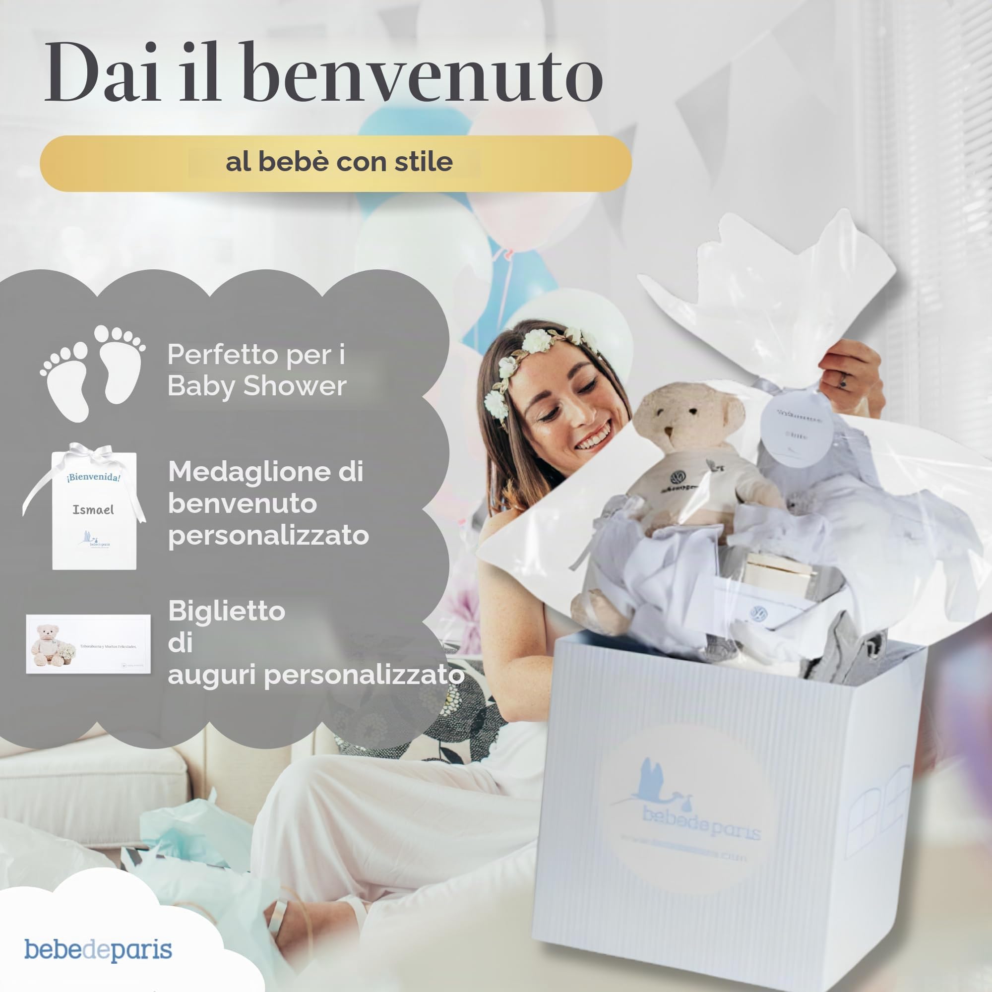Prezioso Regalo Rosa Personalizzato per la Nascita | Presentato in una scatola molto elegante | Regalo classico essenziale per neonato dalla taglia 3 ai 6 mesi |